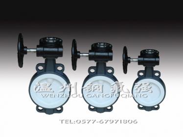 Steel lined F4 butterfly valve