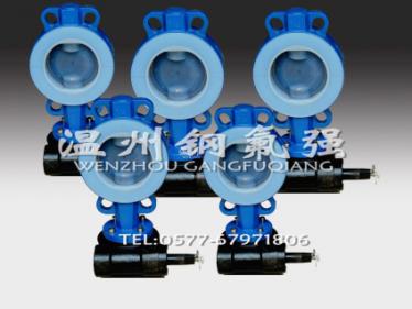 Steel lined F46 butterfly valve D371F46