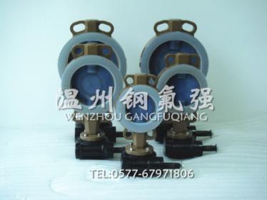 Steel lined F46 butterfly valve D371F46