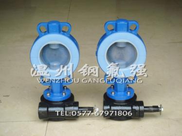 Steel lined F46 butterfly valve D371F46